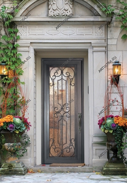 Распашные парадные стальные двери в данном случае вне конкуренции