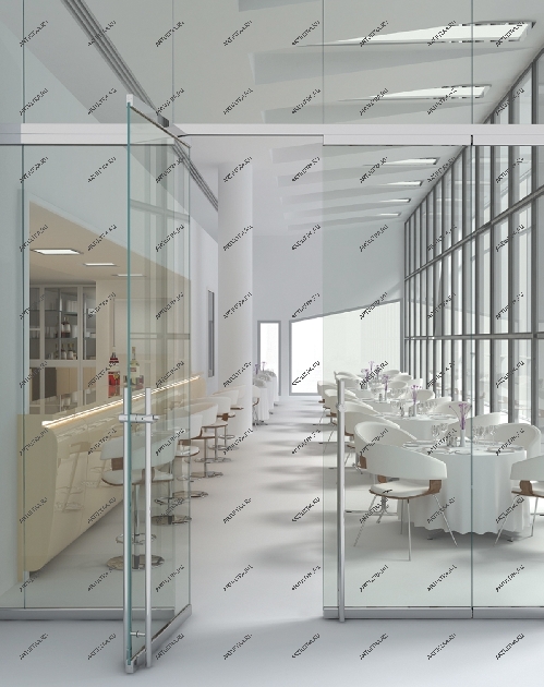 Дорогие двери ресторана на фото выглядят одновременно воздушно и претенциозно