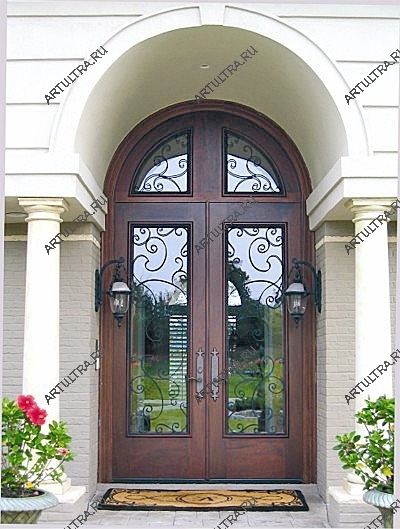 Такая дверь вполне может быть установлена в гостинице или отеле элитного класса