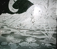 пескоструйный витраж