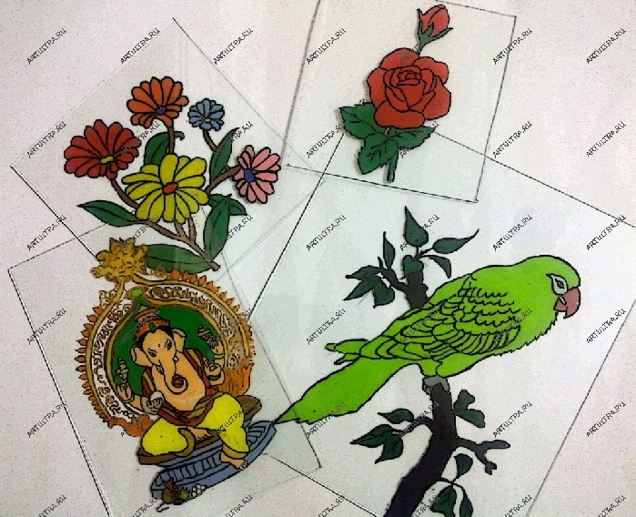 Роспись по стеклу – креативные идеи, воплощенные в реальность