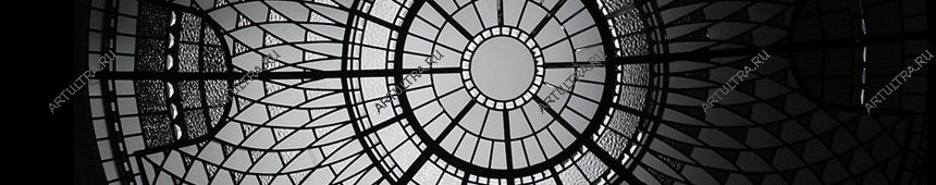 Изготовление фацетного витража для потолка