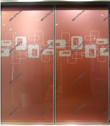 Диагональный шкаф-купе с фотопечатью и подсветкой