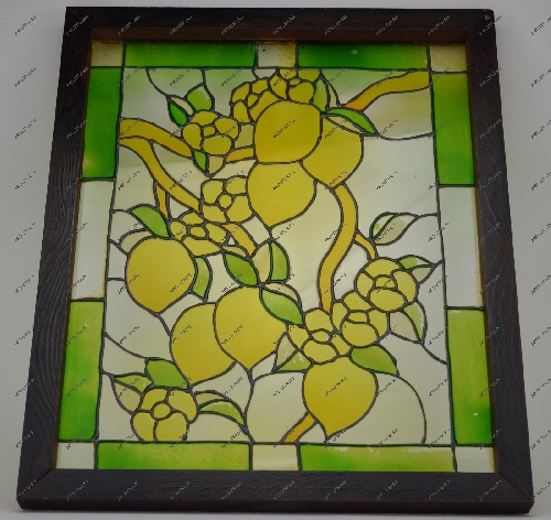 Ниша с витражом в технике Тиффани в роли фальш -окна