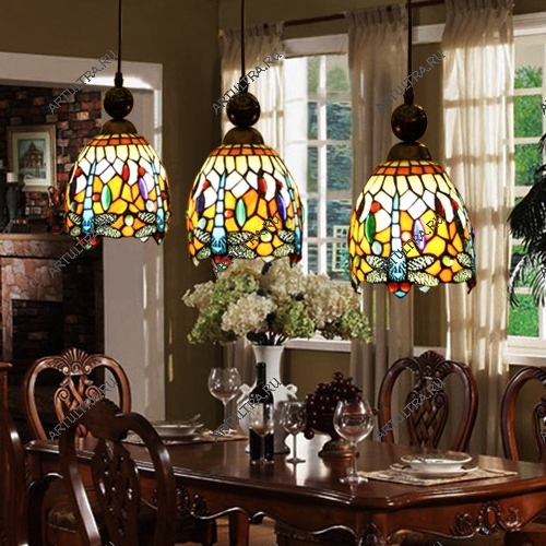Витражи по технологии Тиффани – эффектный декор для любой кухни