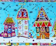 рисунок по стеклу - витраж для детской