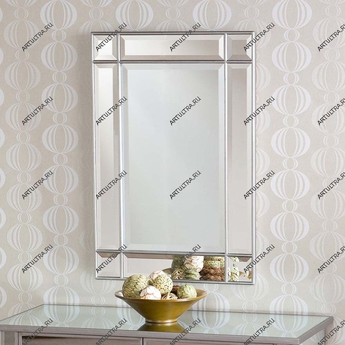 Оформление зеркала фацетными элементами витража