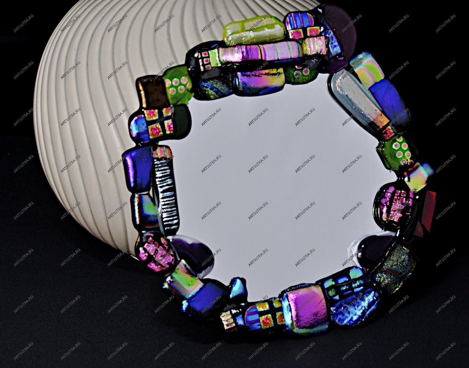 Декоративный фьюзинг на зеркале