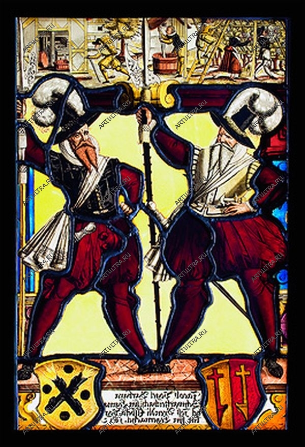 исторический витраж