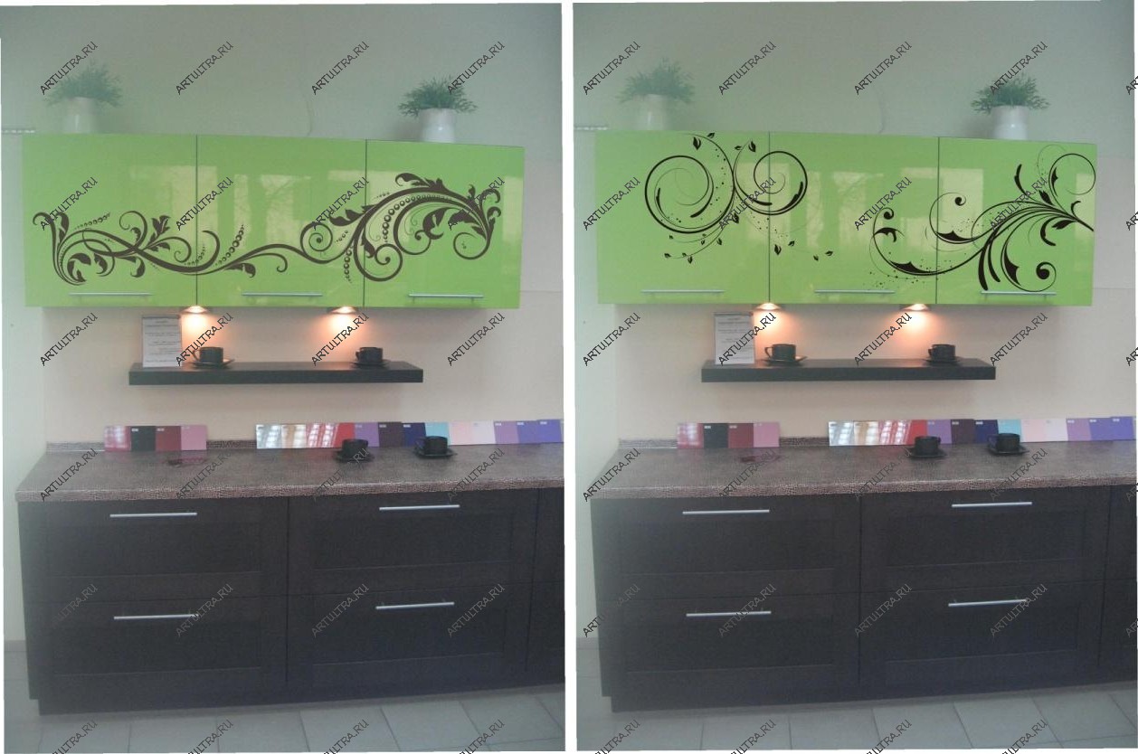 фотопечать на кухонном гарнитуре
