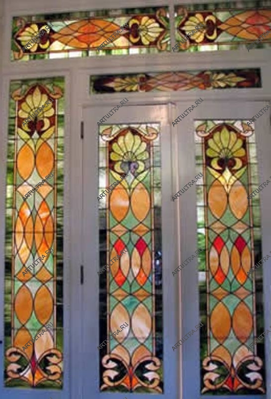 витражи на двери