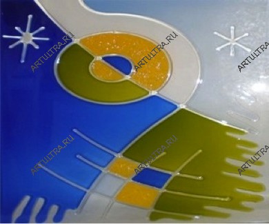 Витраж по технологии cri для спальни